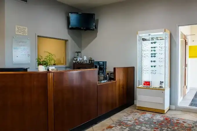 Front desk at Weber Eye Care near Roy, Utah