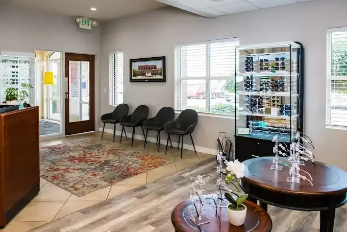 Waiting area at Weber Eye Care near Roy, Utah